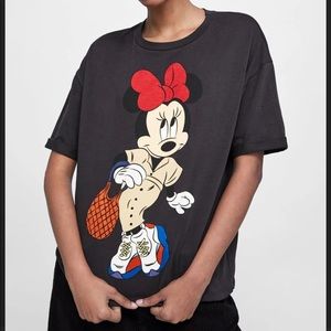 Zara Disney Minnie Mouse T Shirt Size M NWOT